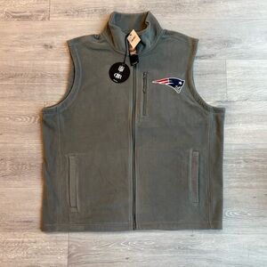 NFL x Darius Rucker New England Patriots Gray Women's Fleece Vest